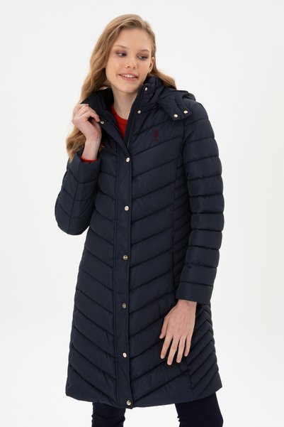 U.S. Polo Assn. Women's Navy Blue Coat 50312015-Vr033