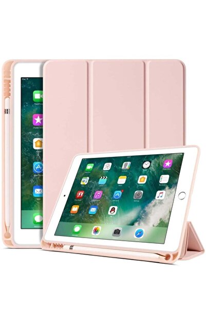 Generic SmartGrist iPad 5th/6th Gen Case with Pencil Holder & Folding Stand, Auto Wake/Sleep — Pink