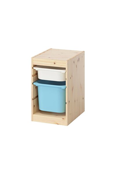 hobiurun Saklama ünitesi, çam-beyaz-açık mavi, 32x44x52 cm
