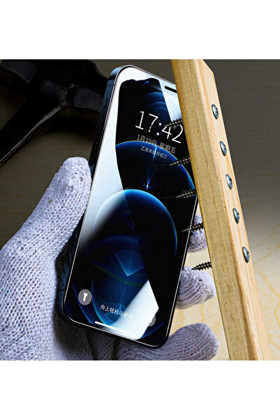 zore iPhone 13 Mini Compatible Senk Fit Hard Matte Privacy Glass Screen Protector