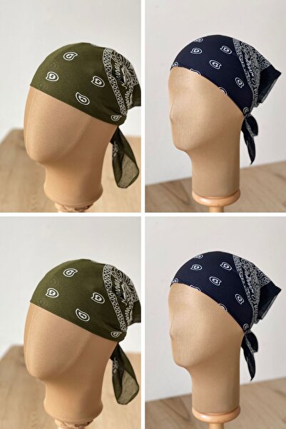 Rupen Kraft 100% cotton classic pattern unisex 4-piece bandana set colorful bandana ethnic patterned a quality bandana