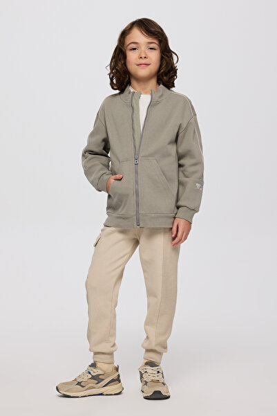 Panço Erkek Çocuk Fermuarlı Antrasit Sweatshirt