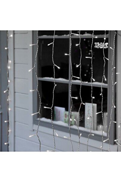 Flippy Cortină luminoasă de Crăciun, IP44, 14 m x 1 m, 840 LED-uri, Alb Rece