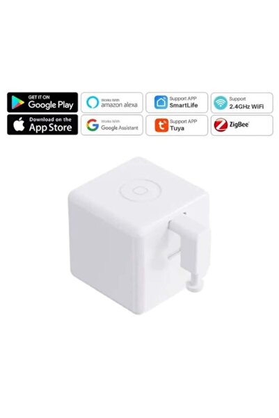 UnderShop Tuya Fingerbot Smart Button - Smart Life, Google Assistant, Alexa, Bluetooth, White