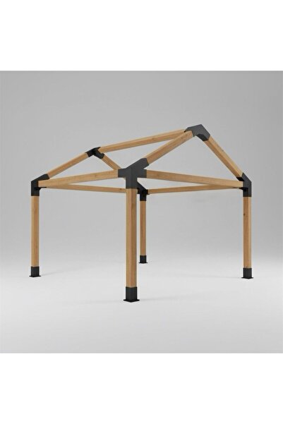 B1Yapı Ahşap Pergola-Kamelya Çatılı Set