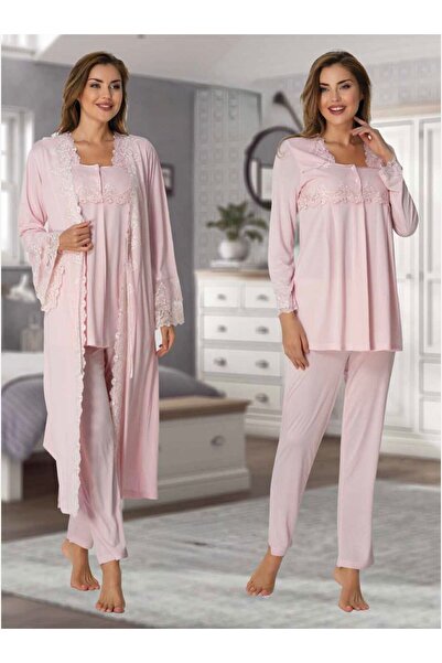 Lohusa Homewear Set de pijamale pentru maternitate, cu design special, din da...