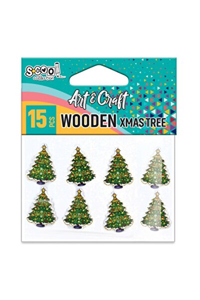 S COOL Accesorii pentru artizanat din lemn pentru brad de Crăciun - S-COOL