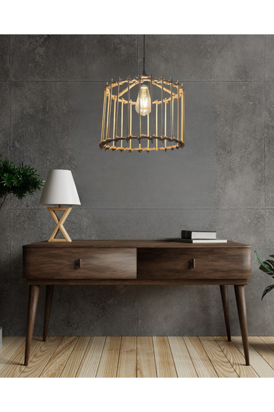 BG CONCEPT El Yapımı Doğal Bambu Avize Rustik Avize İskandinav Avize Bohem Avize