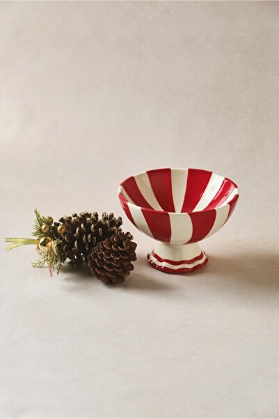 Karaca New Year Yılbaşı Candy Twist Kase 17,5 cm