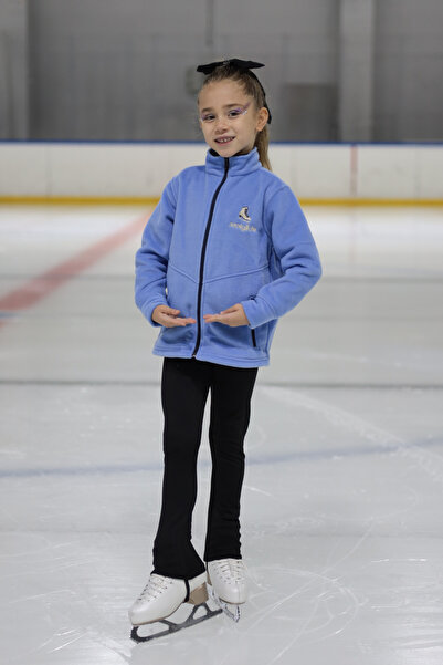 moiglide Mini Glide - Çocuk Fermuarlı Polar Sweat - Buz Pateni Antrenman Üstü