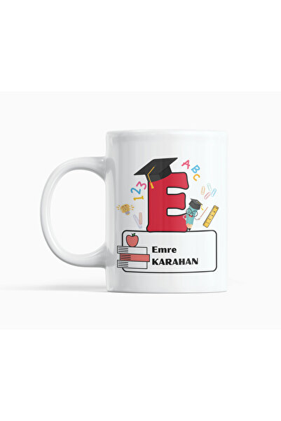 Nino Store Special Design Gift Printed Mug for Teachers Starting with the Letter E