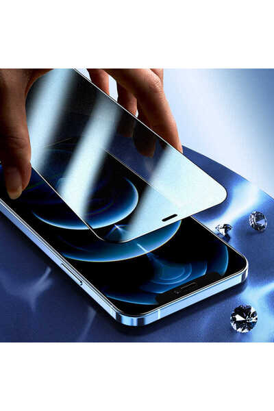 zore iPhone 13 Mini Compatible Senk Fit Hard Matte Privacy Glass Screen Protector