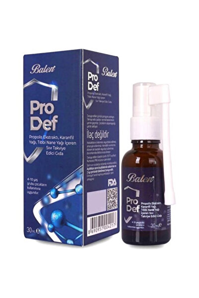 Balen Pro Def Propolis Karanfil ve Tıbbi Nane Yağlı Sprey Takviye Edici Gıda
