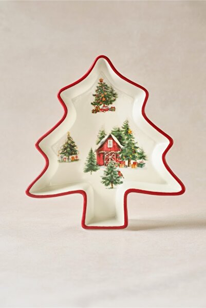 Karaca New Year Yılbaşı Cottage Çerezlik 23 cm