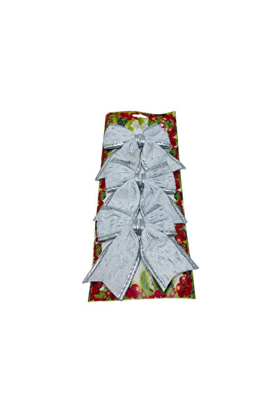BaoBao Set of 3 Christmas glitter bows – for the tree, 35x13cm