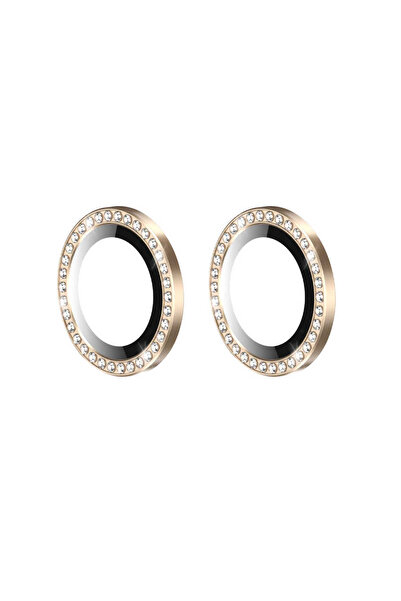 zore iPhone 12 Compatible Senk Cl-06 Camera Protector-Gold