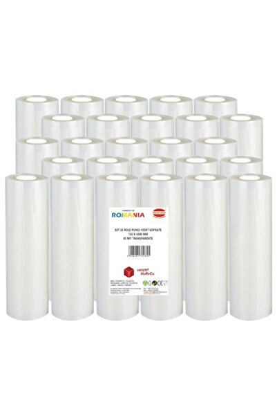 Urgent Horeca Set 26 role pungi vidat gofrate, dimensiuni 150x5000 mm, grosime 85 microni, preparare Sous Vide