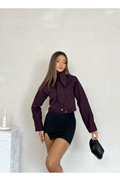 Nesil Lined Short Jacket with Collar Detail