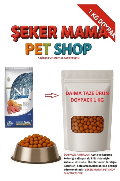 N&D Somonlu Neutered Kısır Kedi Maması 1 KG