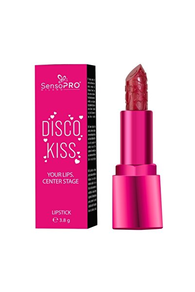 SensoPRO Milano Ruj cu sclipici Disco Kiss - Cireș electric