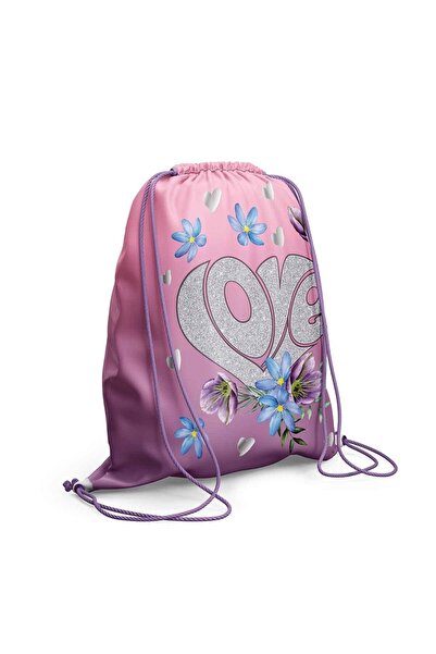 S COOL Sports drawstring bag LOVE, 46 x 35.5 cm - S-COOL