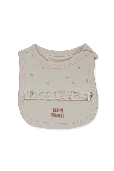 Bebetto Organic Interlock Apron (Organic Cute Bear) Salmon