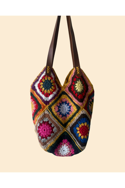 Kış Koleksiyonu · Granny Square El Yapımı Çanta