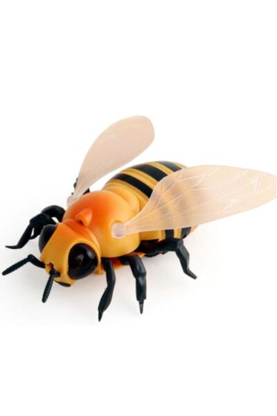 THK Interactive Bee Toy with Infrared Remote, Yellow/Black, 11 cm