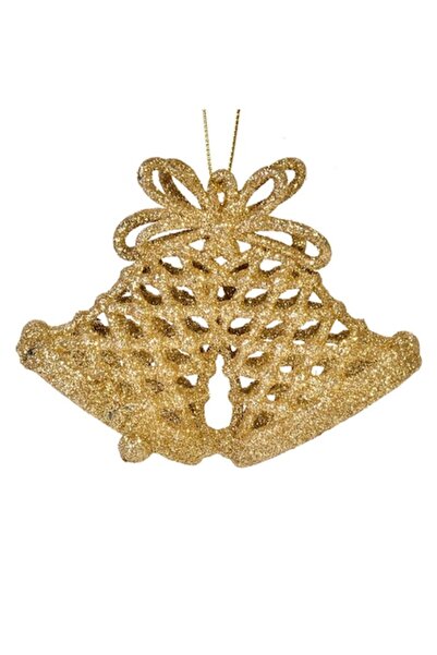 OEM Set de 3 globuri de Crăciun aurii, 11 cm