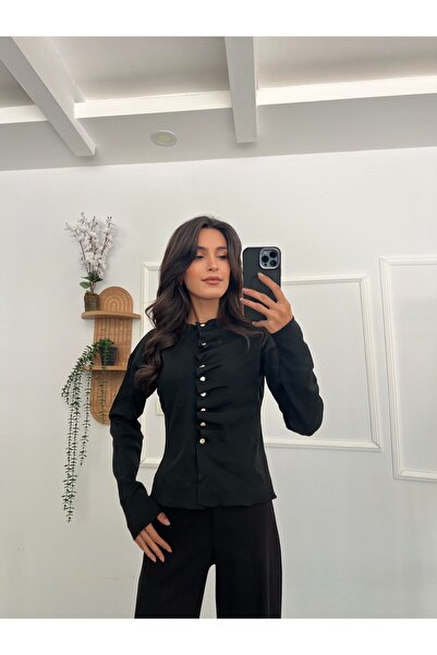 şev butik بلوزة بأزرار للرجال -3180