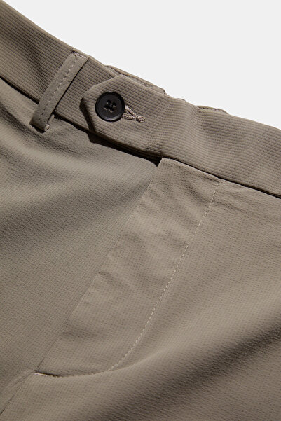 W Collection Mink Zippered Bermuda Shorts