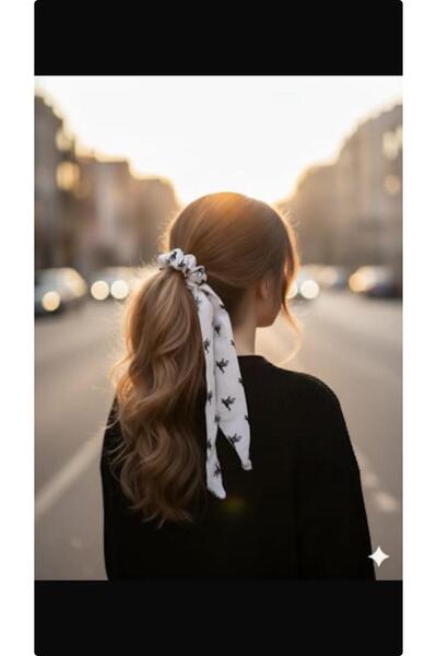 MDGS COLLECTİON Patterned White Fabric Buckle