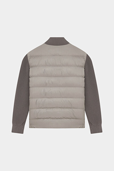 W Collection Stand-Up Collar Zippered Mink Coat