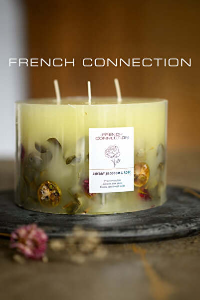 French Connection Botanical Infused Cherry Blossom & Rose Candle 1.5KG