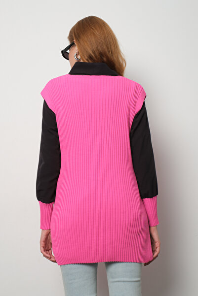 Clothes Fast Ribbed Knit Sweater Shirt Double Combination