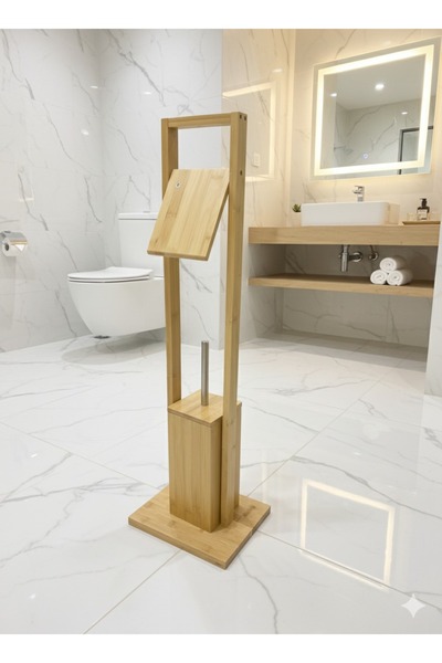 Yıldıray Metal Bambu Tuvalet Fırçalığı