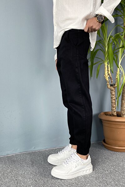 Alışveriş Sokağı Boyfriend Jogger Jeans with Elasticated Cuffs