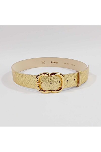 Mabo Curea Diador aurie din piele naturală 4 cm
