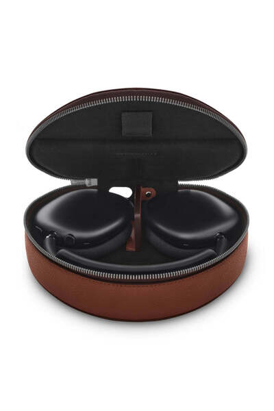 Epico Husă de protecție din piele Woolnut pentru AirPods Max, culoare coniac