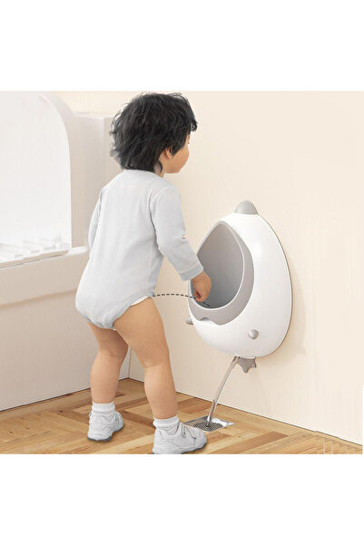LITTLE ANGEL -Baby Wall Mounted Potty Training Urinal - Grey