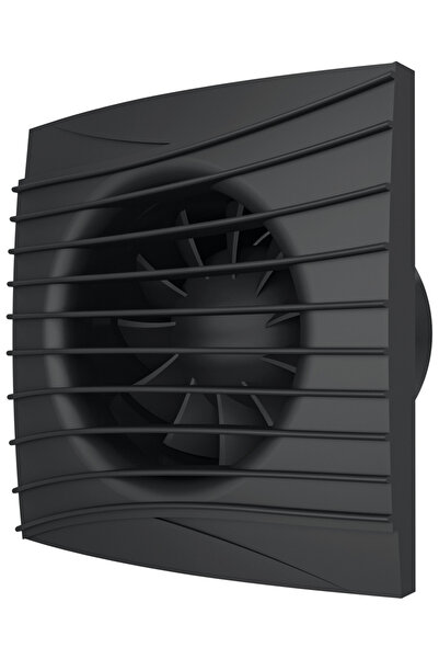 Venteurope Ventilator de perete FANCY100BDMB, pătrat, diametru 100 mm, silențios, cu supapă de sens unic