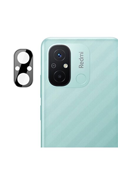 Madviun Folie de protecție pentru cameră Xiaomi Redmi 12C, E83, neagră