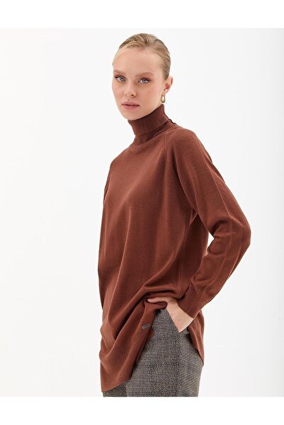 Kayra Balıkçı Yaka Triko Kazak KA-SZ-TRK03 - K.Kahve