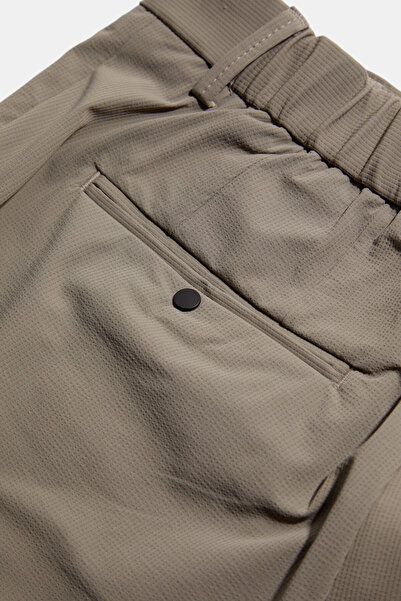 W Collection Mink Zippered Bermuda Shorts