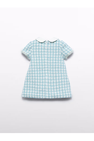 Abel & Lula Abel Lula Baby Girl Collared Dress - Blue
