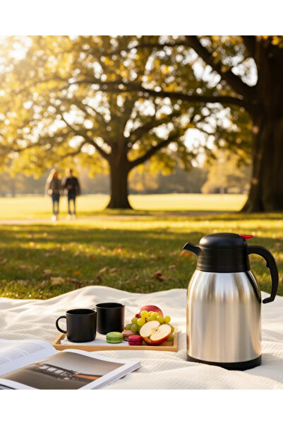 AiroBazar 1.5 Liter Double Layer Stainless Steel Thermos Heat Preservation for a Long Time Vacuum Flask