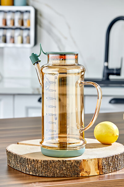 Cooker 1.1 Liter Borosilicate Glass Oil and Vinegar Bottle Olive Oil Bottle Transparent