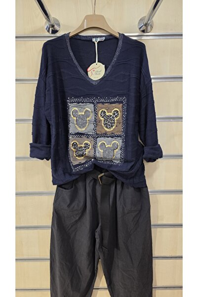 Park Moda Блузка з V-подібним вирізом з леопардовим принтом