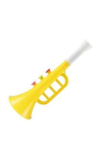 dalimag Trompetă de jucărie, sunet de trompetă, galbenă, pentru copii, 31 x 9...