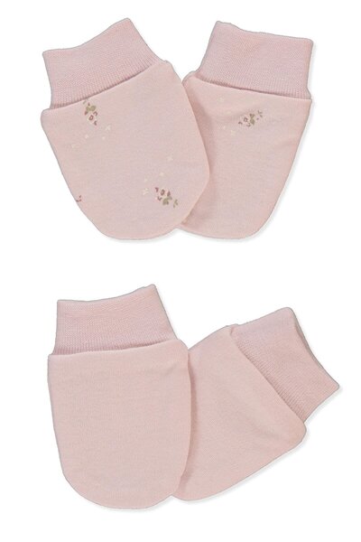 Bebetto Interlock Gloves 2-Pack (Tiny Florist) Pink